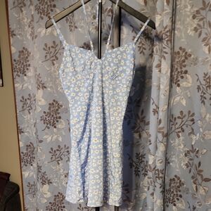 SHEIN Blue Floral Dress